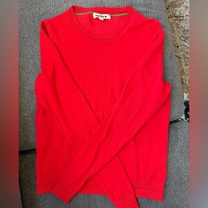 Boden Bright Red Crewneck Sweater